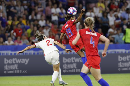 女足世界杯前瞻：美国女VS越南女足 强龙打弱鸡 主场剑指三分