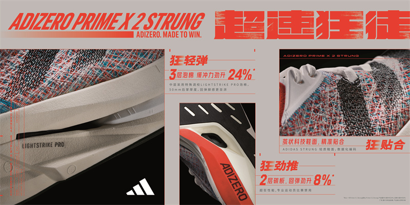 “快到犯规” 全新adidas PRIME X 2 STRUNG “超速”来袭-南方体育网