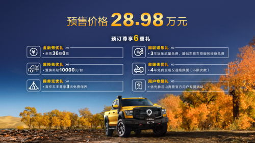 长城皮卡10月全球销售17333台 同比增长10.4% 蝉联中国皮卡销冠