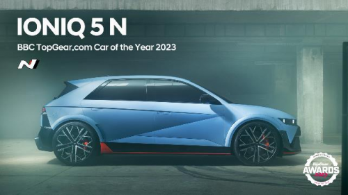 现代汽车N品牌首款量产高性能电动车IONIQ 5 N 荣获TopGear年度最佳汽车大奖