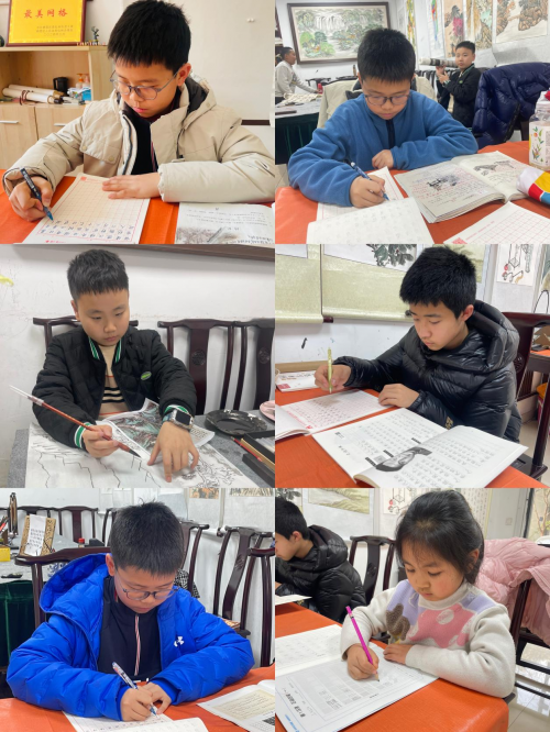 “缤纷冬日 “福”字送温暖”书画冬令营